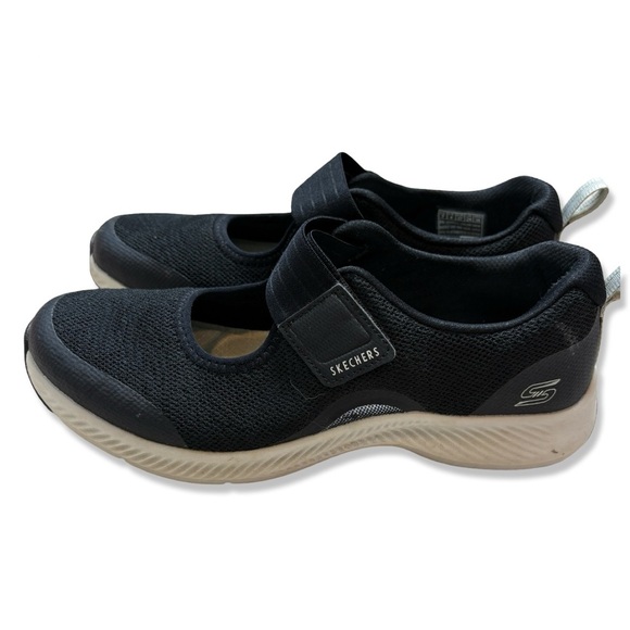 SKECHERS Air Cooled Memory Foam Black Mary Jane Sneakers - Picture 5 of 8